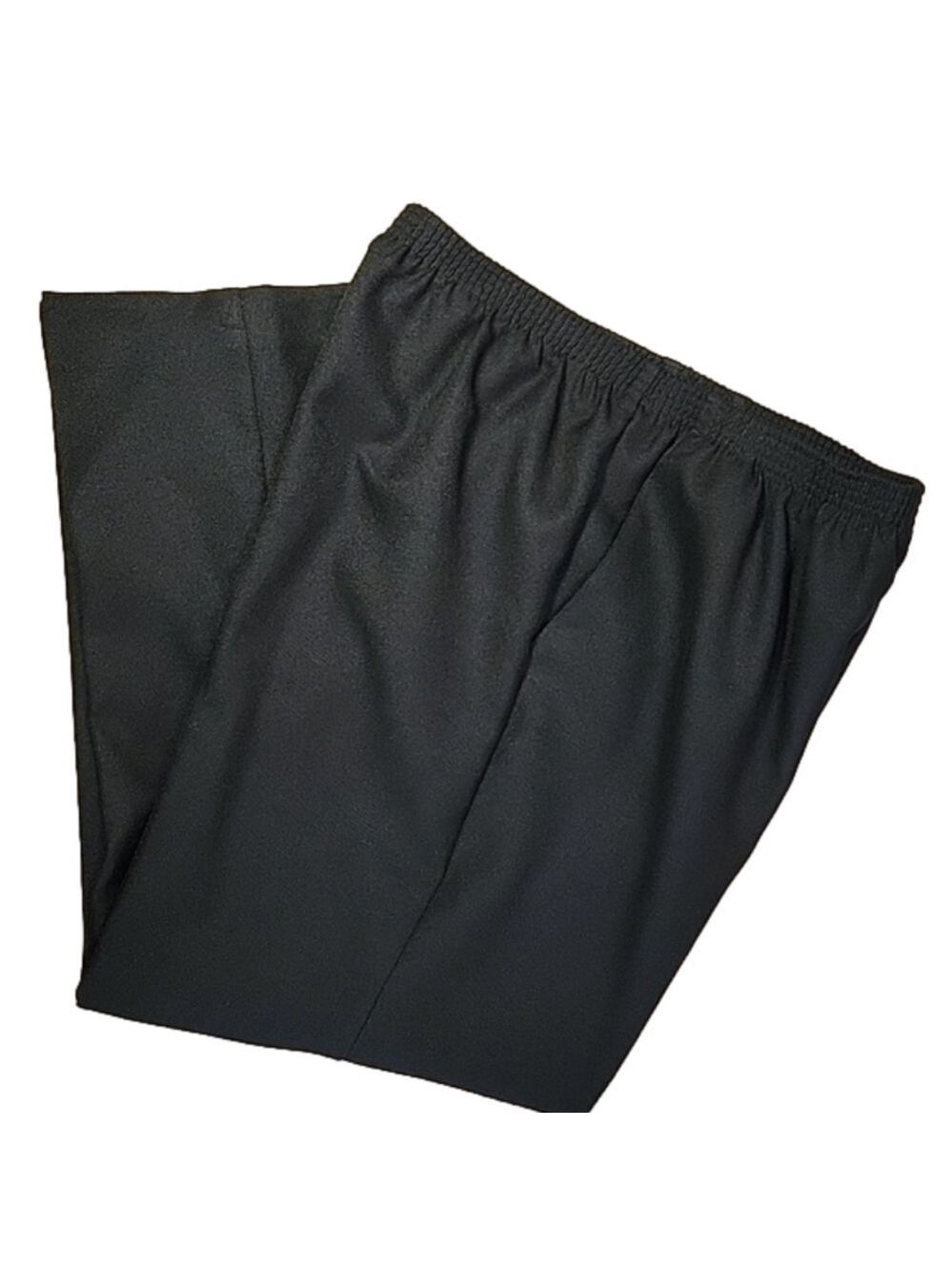 Alfred Dunner Pull-On Black Polyester Pants Size 12 EUC